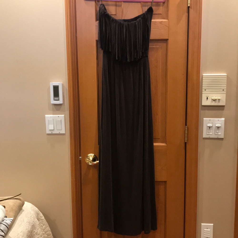 Fringe maxi dress